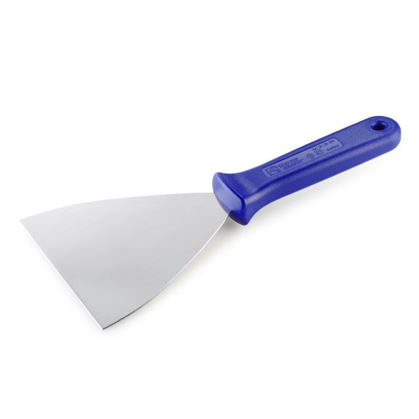Dough scraper / spatula with handle bar, stainless steel