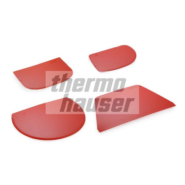 Dough / Cream scrapers, RED, PP