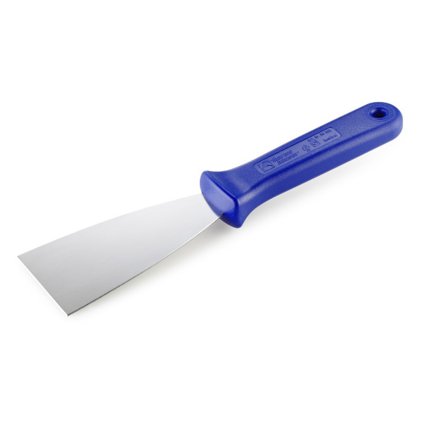 Dough scraper / spatula with handle bar, stainless steel