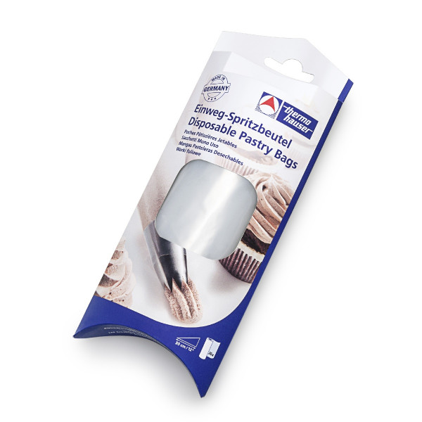 Disposable pastry bag MAXIMUM GRIP, with maximum outside grip, non-slip, transparent